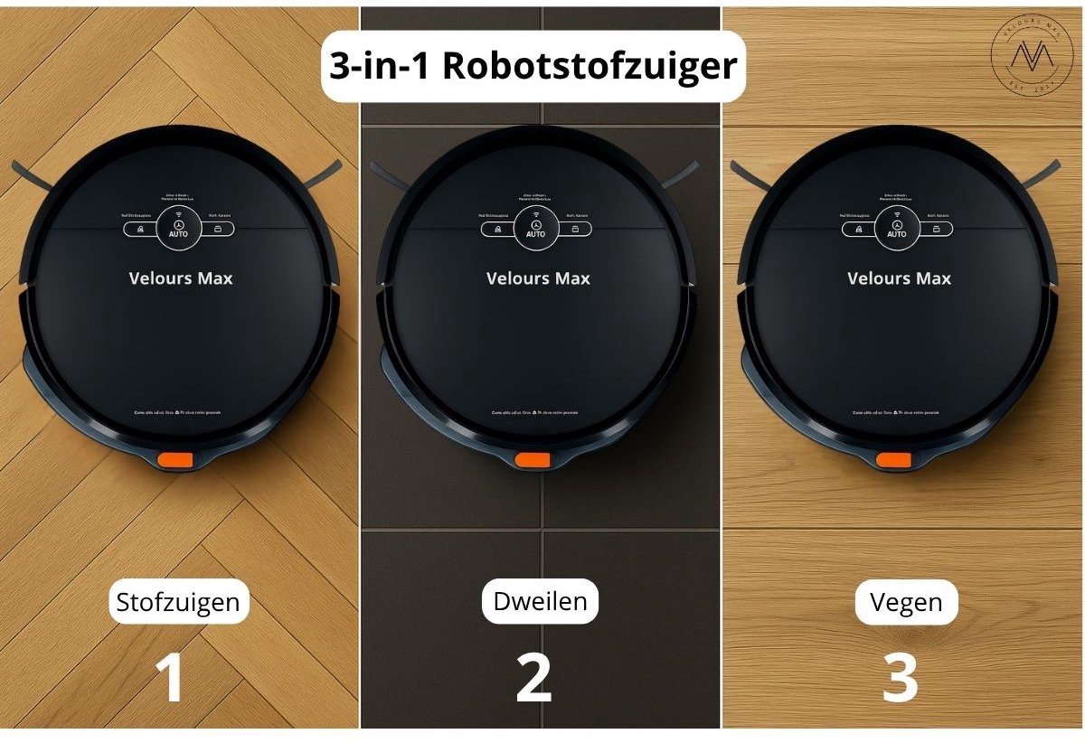 Velours Max Robotstofzuiger met Dweilfunctie