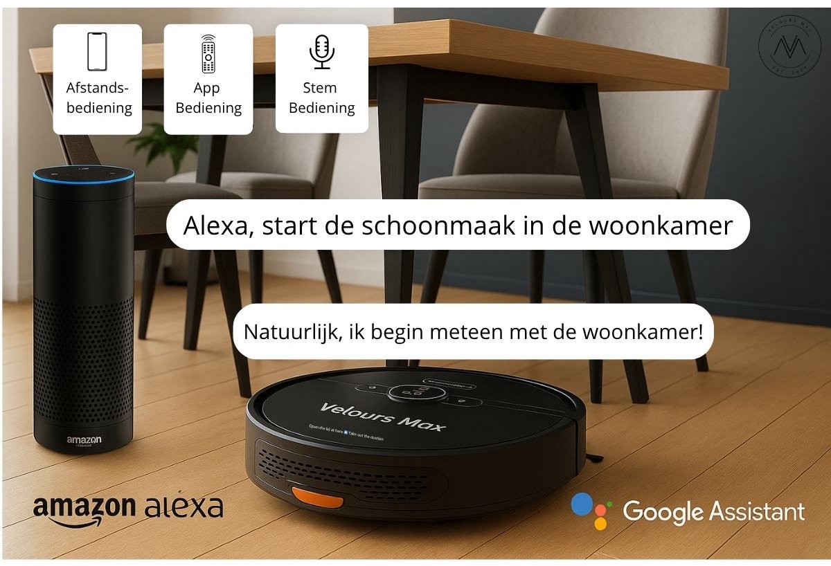 Velours Max Robotstofzuiger met Dweilfunctie