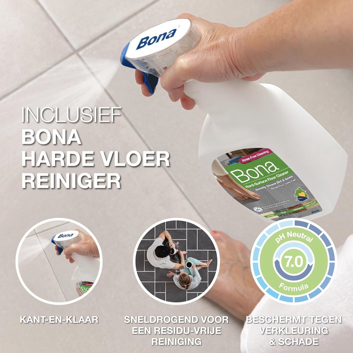 Vloerwisser Sprayset voor Tegel & Laminaat