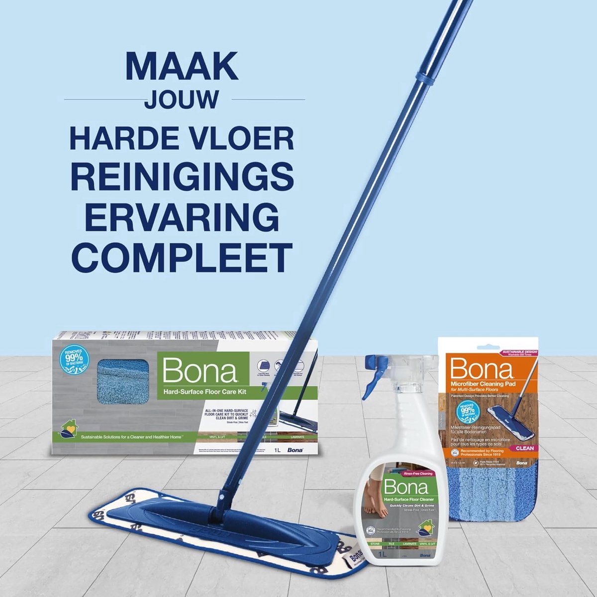 Vloerwisser Sprayset voor Tegel & Laminaat