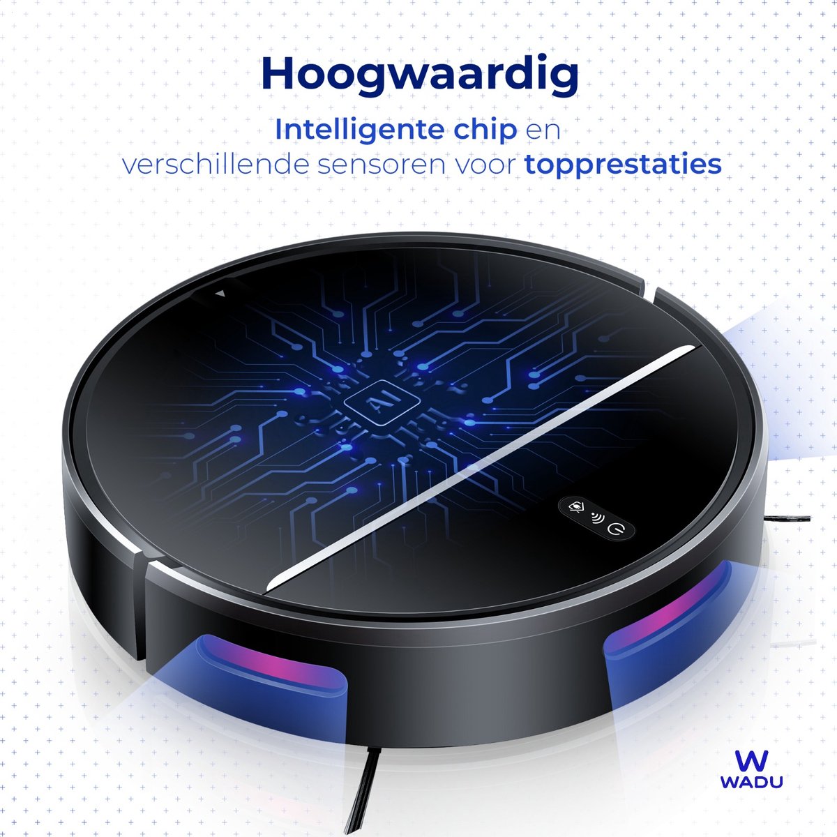 Wadu Robotstofzuiger met dweilfunctie en laadstation
