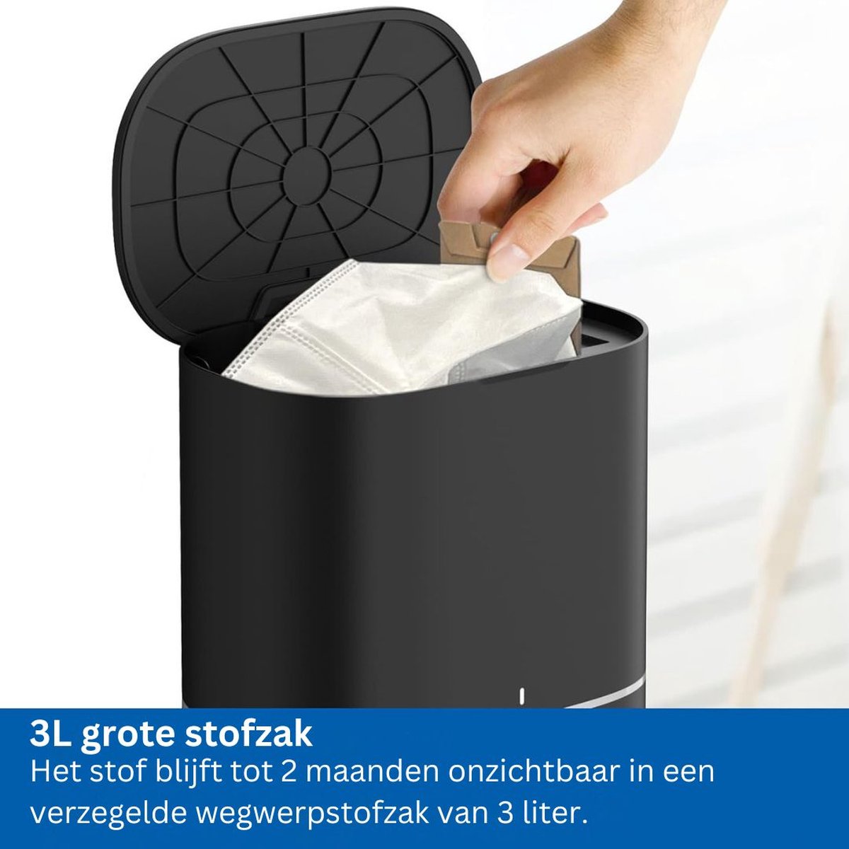 White-label Robotstofzuiger met Dweilfunctie Zwart