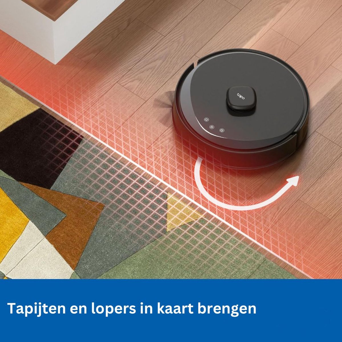 White-label Robotstofzuiger met Dweilfunctie Zwart