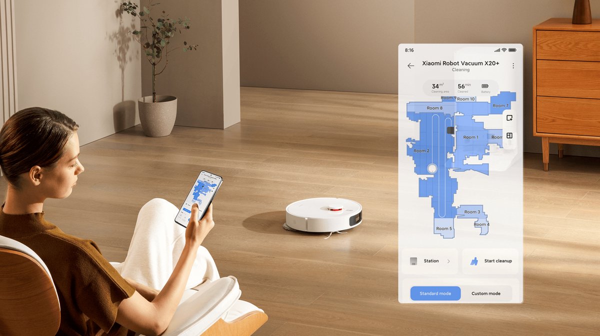 Xiaomi Robotstofzuiger X20+ met Zelflegend Station