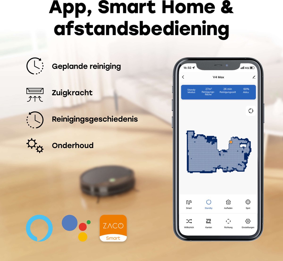 ZACO V4 Max Robotstofzuiger