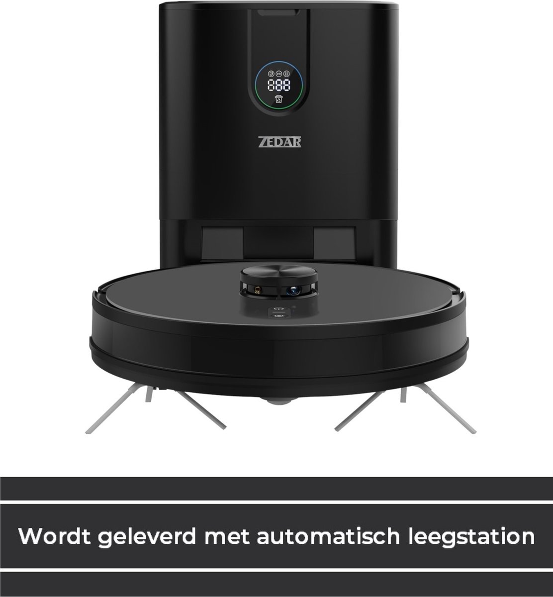 Zedar R600+ Lidar Robotstofzuiger met Automatisch Leegstation