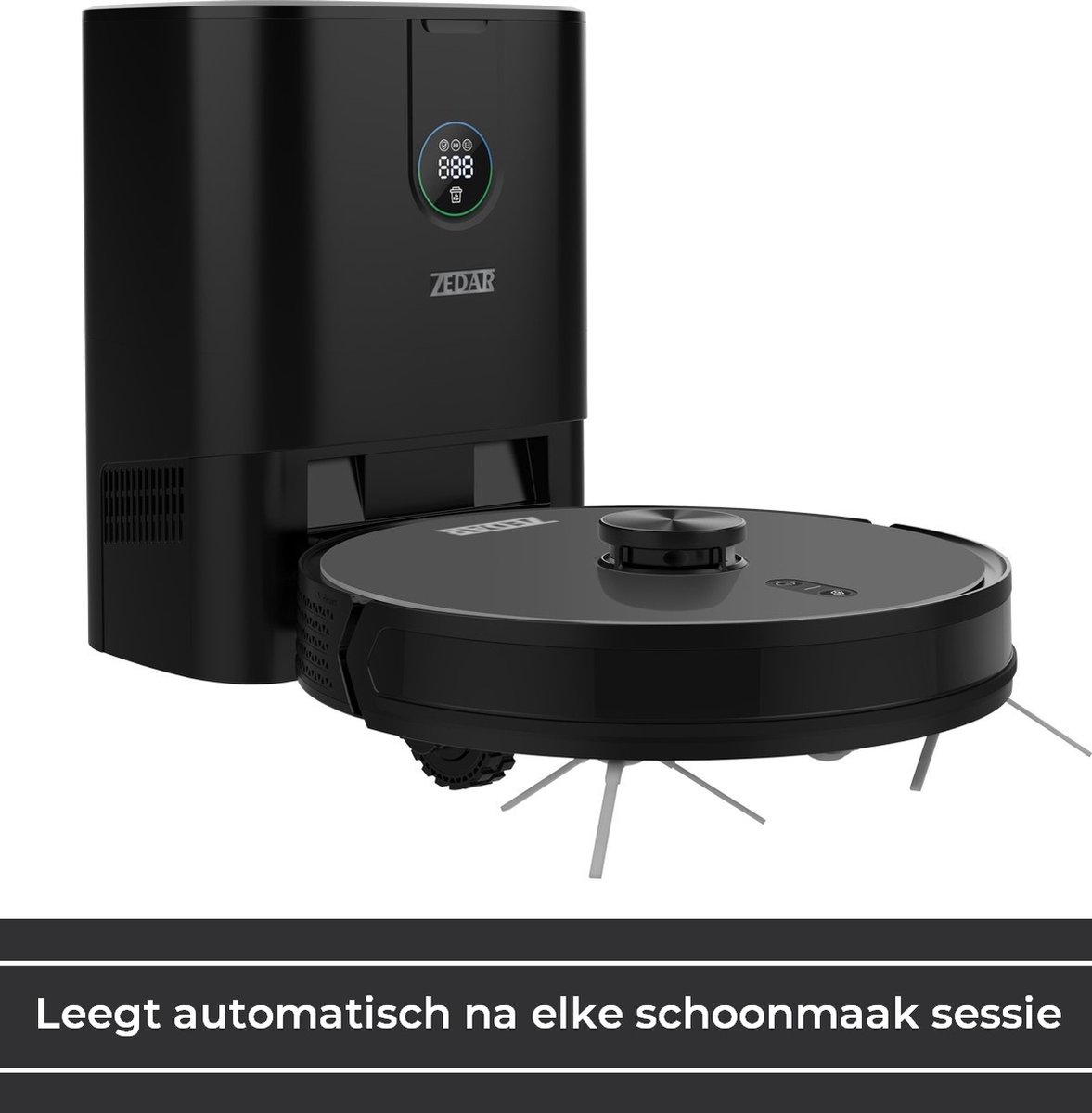 Zedar R600+ Lidar Robotstofzuiger met Automatisch Leegstation