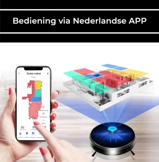 Zedar R600 Lidar Robotstofzuiger Met Laadstation