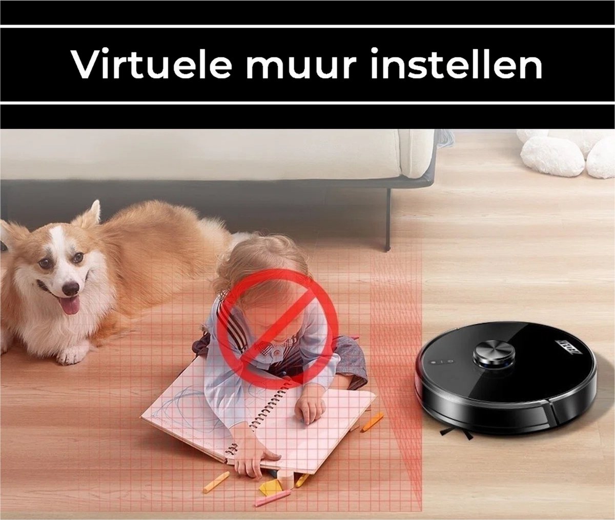 Zedar R600 Lidar Robotstofzuiger Met Laadstation