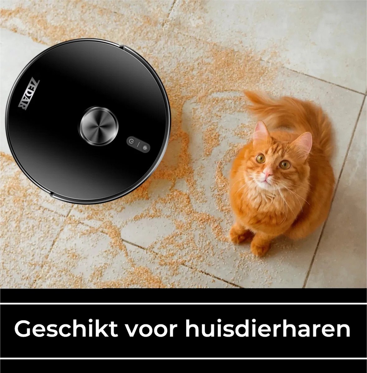 Zedar R600 Lidar Robotstofzuiger Met Laadstation