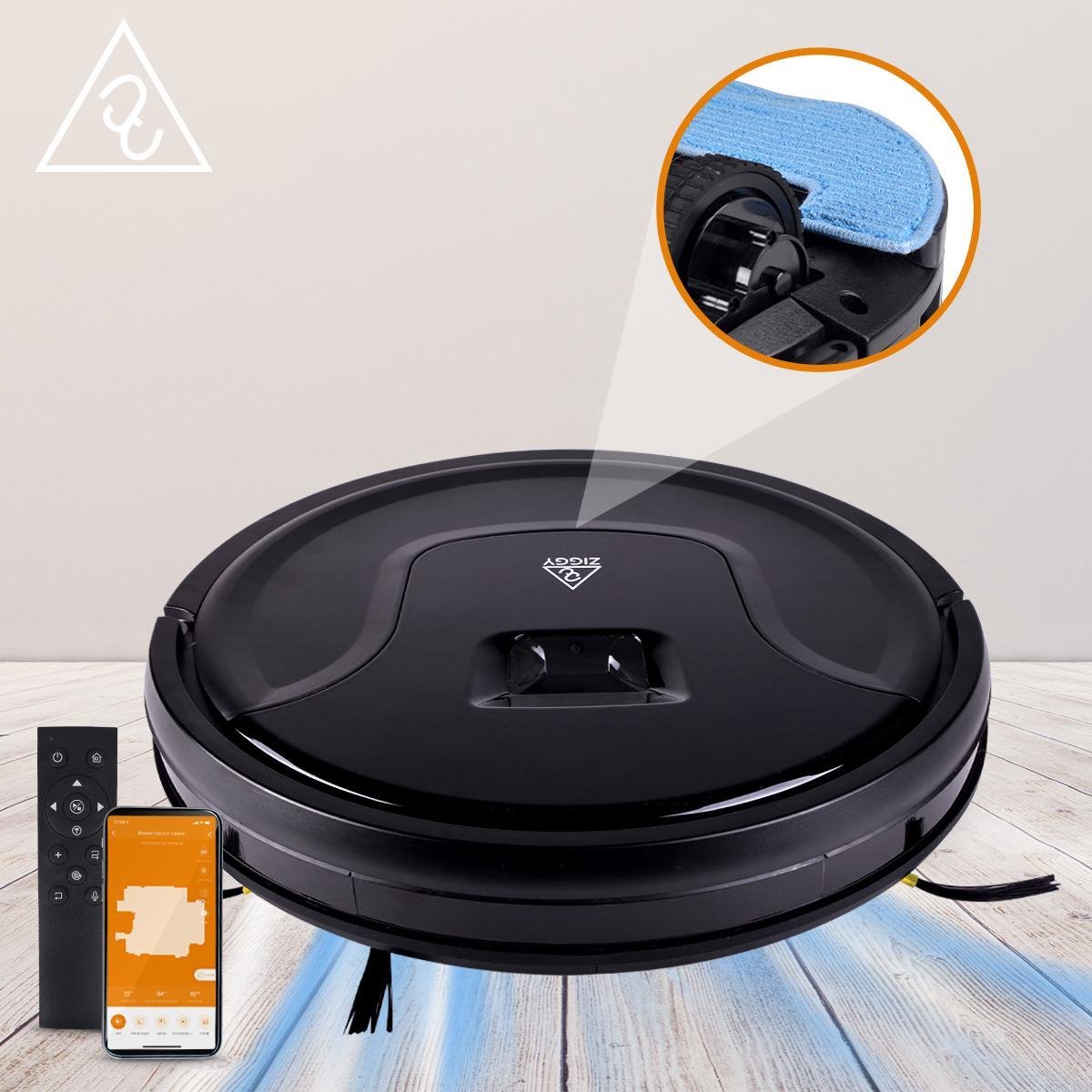 Ziggy Robotstofzuiger met Dweilfunctie Smart Wifi