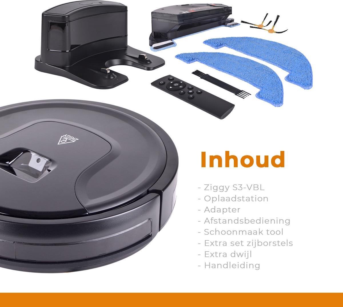 Ziggy Robotstofzuiger met Dweilfunctie Smart Wifi