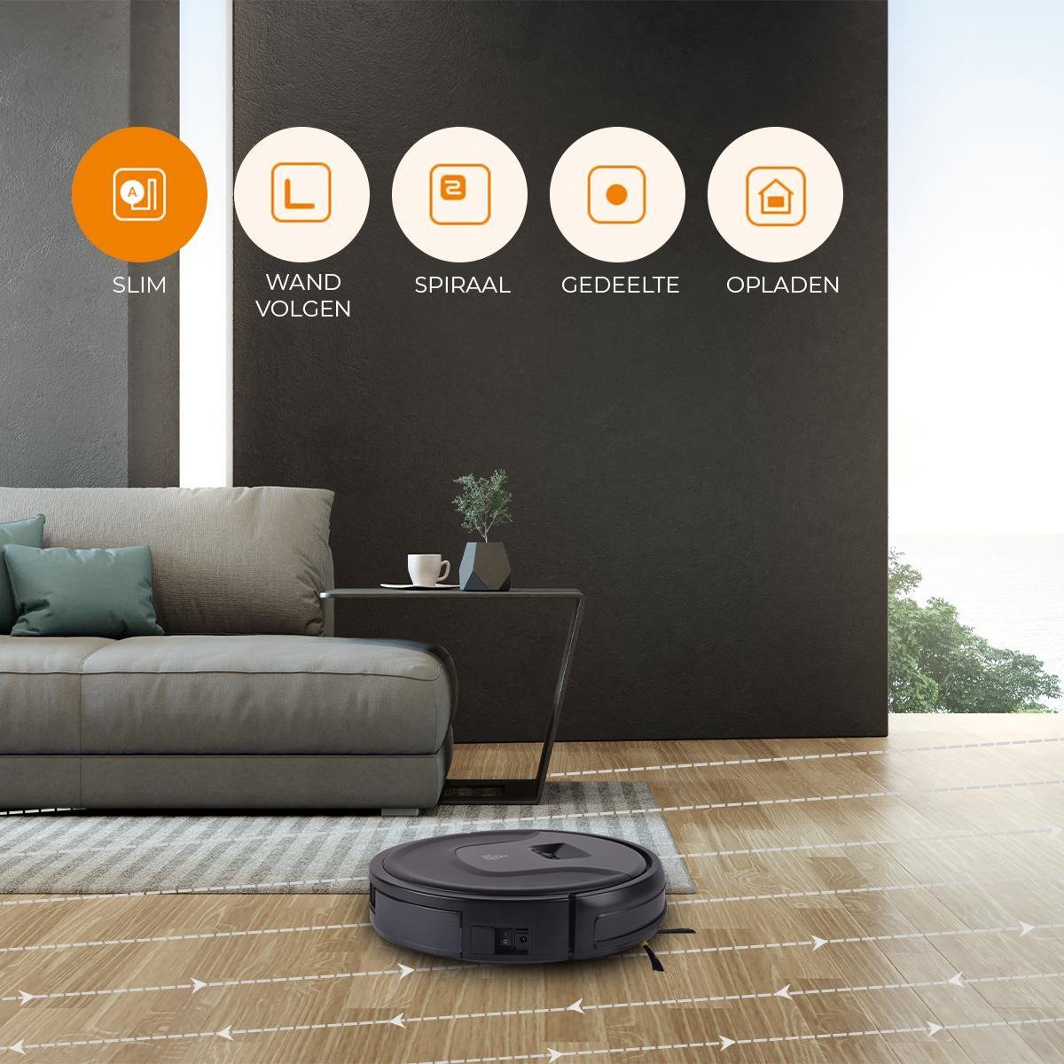 Ziggy Robotstofzuiger met Dweilfunctie Smart Wifi