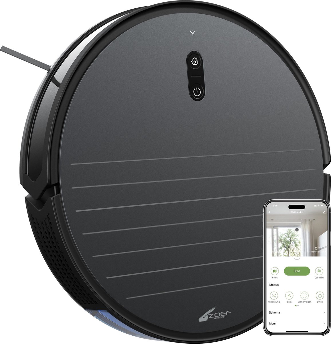 Zoef Robot Jannie 4.0 Robotstofzuiger met Laadstation