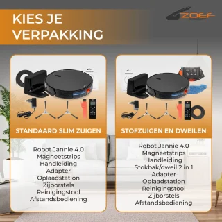Zoef Robot Jannie 4.1 Robotstofzuiger