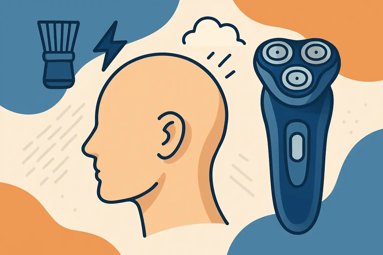 Glad geschoren hoofd: zo gebruik je een elektrisch scheerapparaat veilig en snel