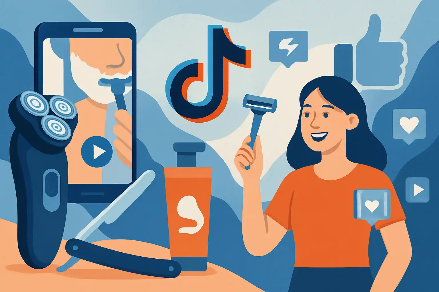 Hoe influencers de scheerindustrie veranderen: van virale TikTok-hacks tot nieuwe groomingsnormen