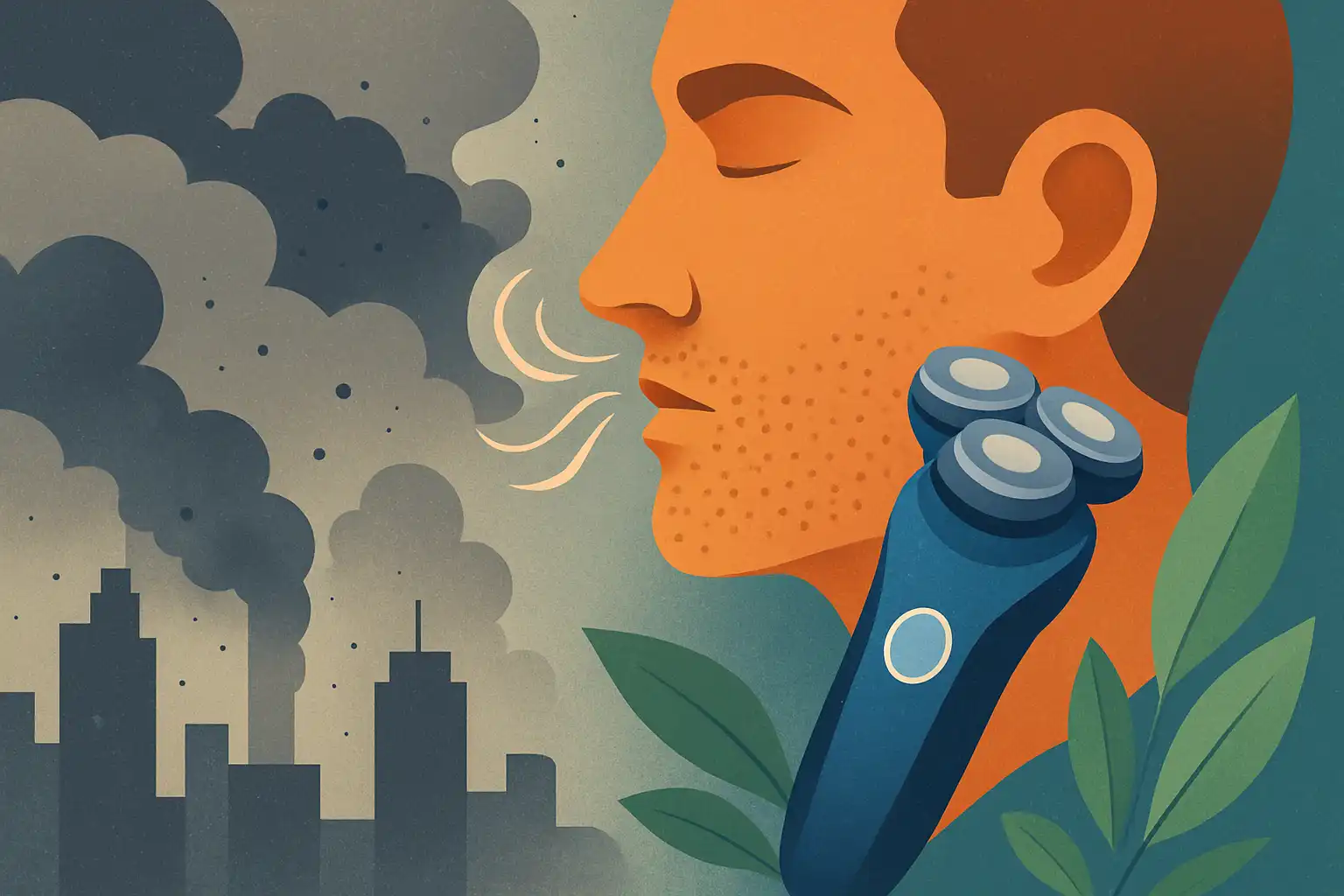 Hoe luchtvervuiling je scheerresultaat beïnvloedt (en zo pas je je routine aan)