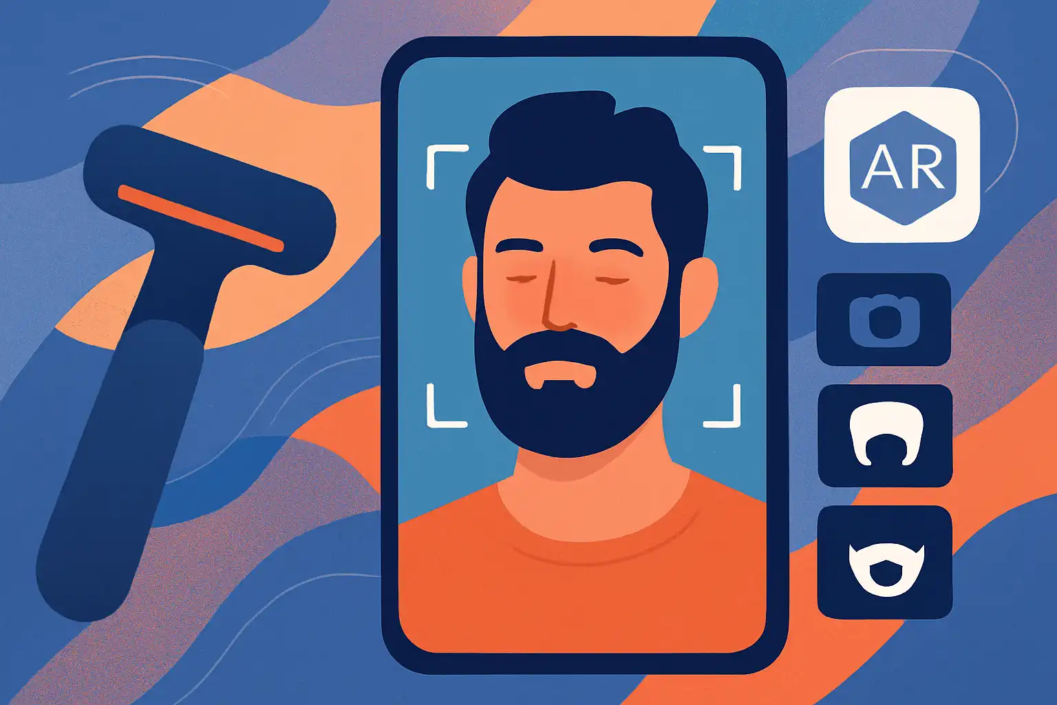 Probeer je baard in AR: hoe virtuele paskamers je scheerkeuze veranderen