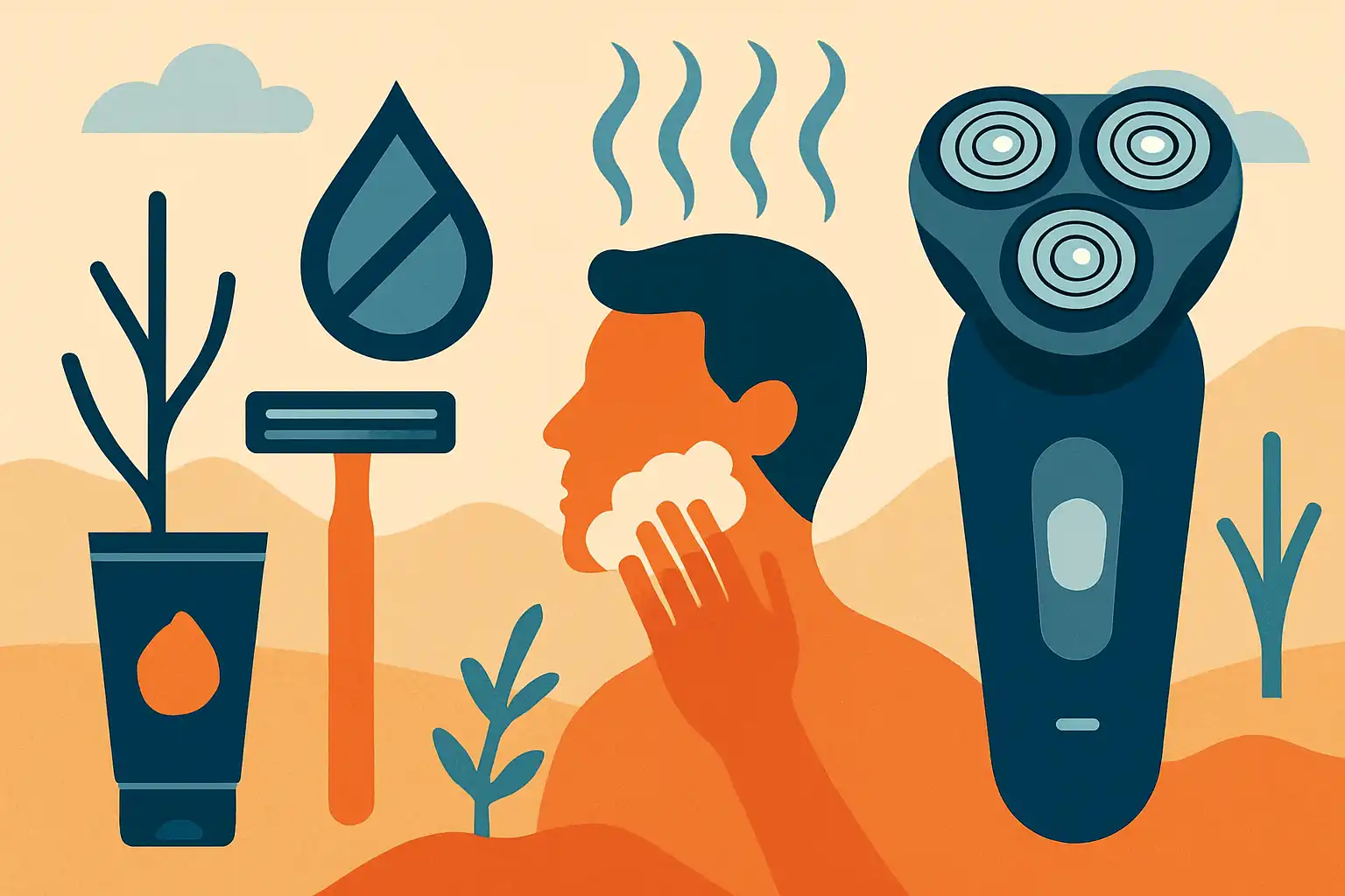 Scheren met minder water: slimme routines en scheerapparaten voor droge periodes