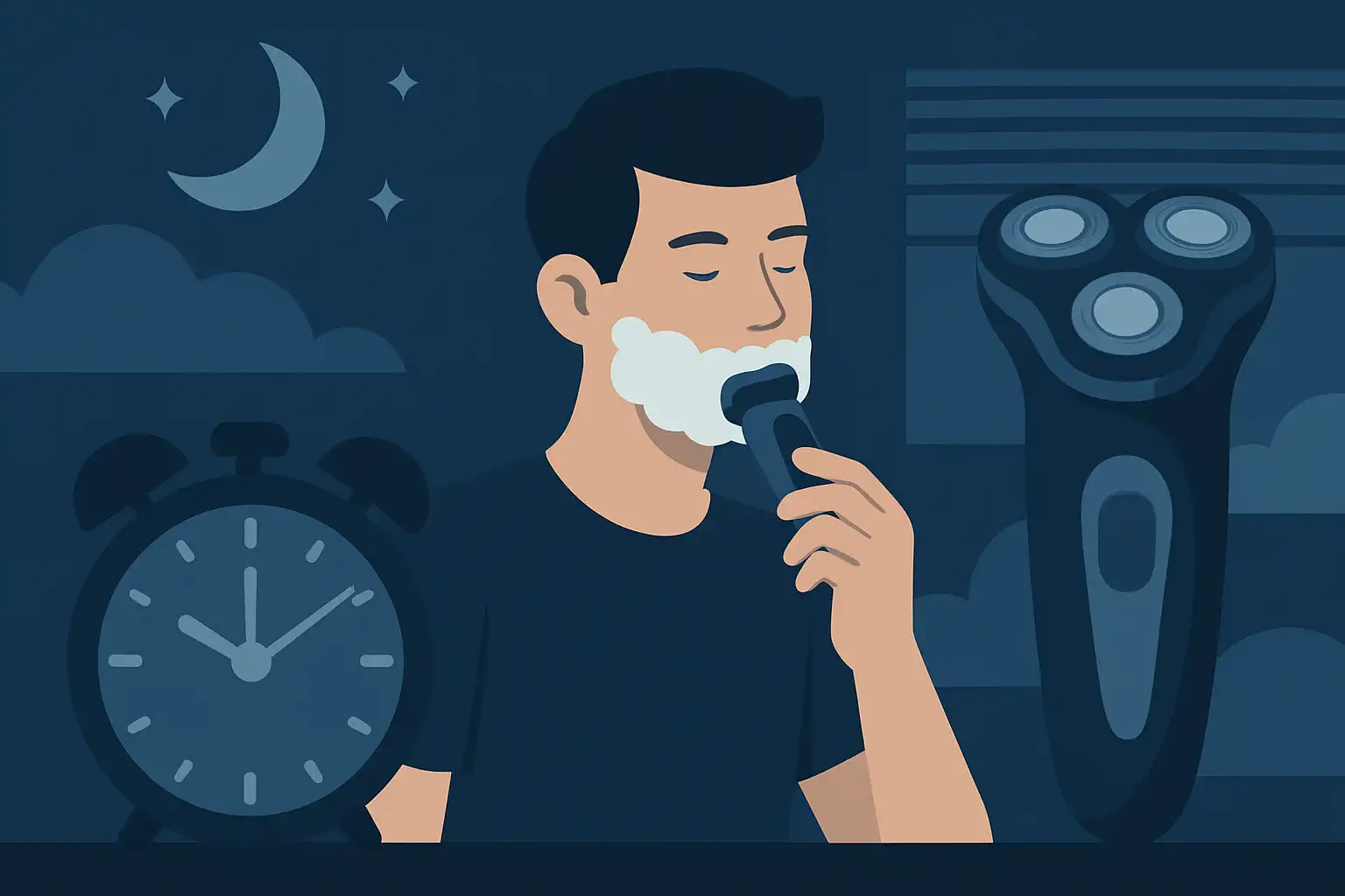 Snel en stil scheren tijdens nachtdiensten: routines en scheerapparaatkeuzes voor ploegwerkers