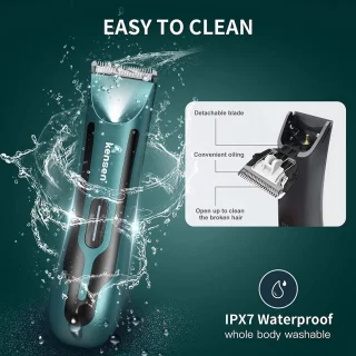 QPFO® Body Hair Trimmer Heren - Waterdichte Oplaadbare Bodygroomer - Elektrisch Scheerapparaat voor Lichaam en Privéonderdelen