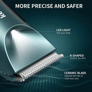 QPFO® Body Hair Trimmer Heren - Waterdichte Oplaadbare Bodygroomer - Elektrisch Scheerapparaat voor Lichaam en Privéonderdelen