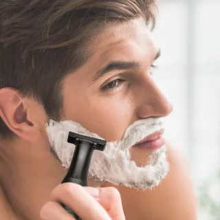 Oplaadbaar elektrisch scheerapparaat voor mannen – waterdichte baardtrimmer en neushaartrimmer