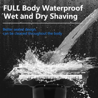 Oplaadbaar elektrisch scheerapparaat voor mannen – waterdichte baardtrimmer en neushaartrimmer