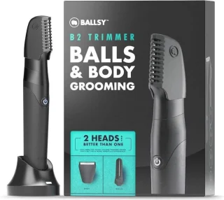 Lies- en Lichaamstrimmer voor Heren met Waterdicht Ontwerp en Draadloos Oplaadstation - Inclusief Snelwisselkoppen voor Ultieme Close Shave