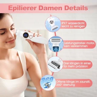 Draadloos 5-in-1 Intiem Scheerapparaat voor Vrouwen - Waterdichte Haartrimmer voor Oksels en Meer
