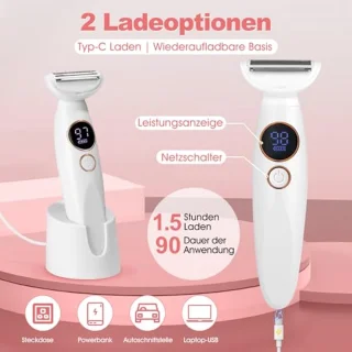 Draadloos 5-in-1 Intiem Scheerapparaat voor Vrouwen - Waterdichte Haartrimmer voor Oksels en Meer