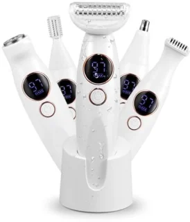 Draadloos 5-in-1 Intiem Scheerapparaat voor Vrouwen - Waterdichte Haartrimmer voor Oksels en Meer