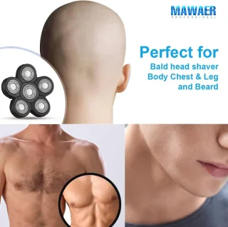 6 Blades Hoofd Scheerapparaat Vervanging - Upgrade Voor Elektrische Scheerapparaten