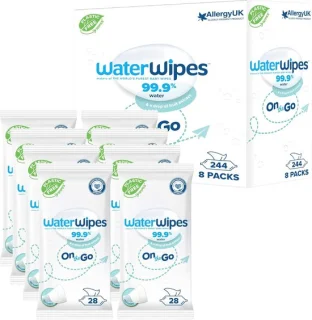 Hydraterende Doekjes voor Gezicht en Lichaam, 224 Stuks, Ideaal voor Op Reis, 99% Waterbasis