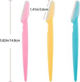 Wenkbrauwscheerapparaten en Gezichtshaar Trimmers - Exfoliërende Dermaplaning Tool voor Vrouwen en Mannen - 6 Stuks