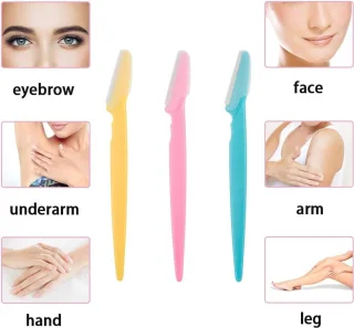 Wenkbrauwscheerapparaten en Gezichtshaar Trimmers - Exfoliërende Dermaplaning Tool voor Vrouwen en Mannen - 6 Stuks