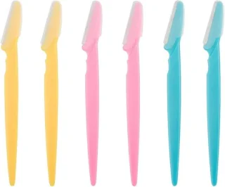 Wenkbrauwscheerapparaten en Gezichtshaar Trimmers - Exfoliërende Dermaplaning Tool voor Vrouwen en Mannen - 6 Stuks