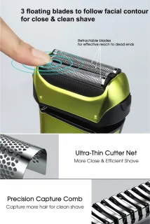 Lexium Foil shaver - Shaver - Scheerapparaat mannen - Scheerapparaat hoofd - Baardtrimmer Trimmer