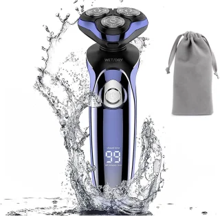 Nat en droog elektrisch scheerapparaat met precisietrimmer en reisvergrendeling voor heren