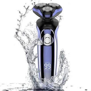 Nat en droog elektrisch scheerapparaat met precisietrimmer en reisvergrendeling voor heren