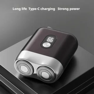 Digitale 2-Blade Scheerapparaat - Usb Oplaadbare 2-Kop Body Shaver/Precisie/Baardtrimmer - Lichtgewicht en Comfortabel - Perfecte Lichaamshaar Verzorging en de Beste Reiseditie - Unisex - Kleur: Donkerbruin