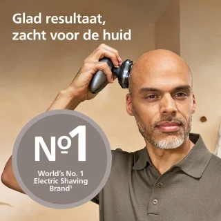 Philips Series 7000 Headshaver - Scheerapparaat mannen hoofd - Wet&Dry - Flexibele scheerkop - Opbergetui - Reinigingsstation- HS7980/15