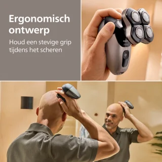 Philips Series 7000 Headshaver - Scheerapparaat mannen hoofd - Wet&Dry - Flexibele scheerkop - Opbergetui - Reinigingsstation- HS7980/15