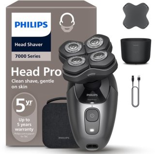 Philips Series 7000 Headshaver - Scheerapparaat mannen hoofd - Wet&Dry - Flexibele scheerkop - Opbergetui - Reinigingsstation- HS7980/15 review
