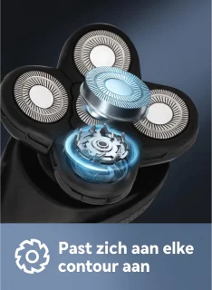 Elektrisch Scheerapparaat Mannen - Elektrisch Tondeuse voor Mannen – Tondeuse Hoofdhaar - Scheerapparaat - Baard - Scheren - Nat en Droog Shaver - Baardtrimmer - Zwart