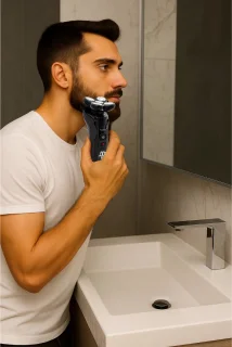 Elektrisch Scheerapparaat Mannen - Elektrisch Tondeuse voor Mannen – Tondeuse Hoofdhaar - Scheerapparaat - Baard - Scheren - Nat en Droog Shaver - Baardtrimmer - Zwart