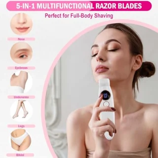 5-in-1 elektrisch damesrasoir - Pijnloos nat/droog scheren voor bikinilijn, oksels en benen - IPX7 waterproof