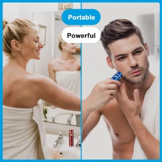 Elektrisch scheerapparaat voor dames, draadloos en oplaadbaar via USB, ideaal voor gezicht, baard, snor, benen en bikini