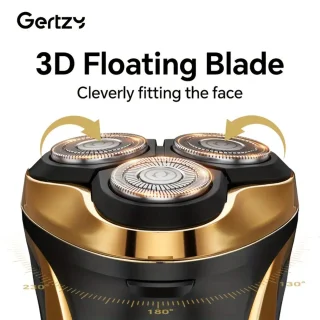2in1 Gertzy Scheerapparaat - Digitale 3koppen Body Shaver + Precisie/Baardtrimmer - Usb-Oplaadbare 2in1 Shaver - Perfecte Reiseditie + Reisslot - Ultieme Lichaamshaar Verzorging - Goud
